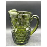 Vintage Indiana Glass Whitehall Avacado Pitcher