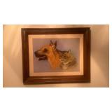 Vern Galbreath 1974 Dog and Cat Framed Art