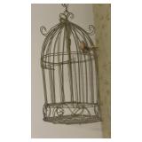 Room Dï¿½cor Lot: Chair, Birdcage, Pedestal