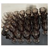 Set of 24 Purple  Depression-Style Stemmed+++