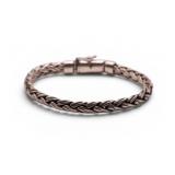 Heavy Sterling Silver Foxtail Woven Chain Bracelet