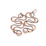 Artisan Crafted Raw Copper Abstract Earrings