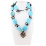 Jumbo Turquoise Southwest Necklace