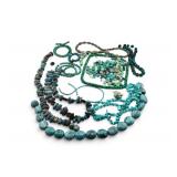 Bag of Natural Loose Strands Turquoise