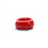 Red Coral Carved Ring