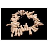 Raw Jumbo natural Coral Strand of Beads