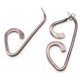 Vintage Modernist Artisan Sterling Silver