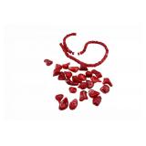 Loose and Strand of Red Coral Beads