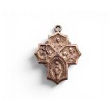 Vintage Sterling Silver 4-Way Devotional Cross