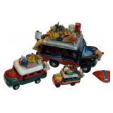Mexican Style Hand-Painted Miniature Vehicles Set