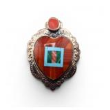 Sacred Heart Inlay Pendant