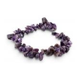 Natural Amethyst Freeform Loose Bead Strand