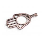Sterling Open Frame Hand of Fatima Pendant