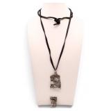 Artist mRm: 2 Abstract Studio Sterling Pendants