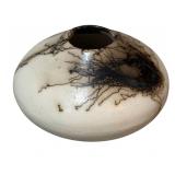 Small Horsehair Ceramic Vase