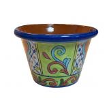 Hand-Painted Talavera Pottery Flower Pot