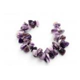 Natural Amethyst Freeform Loose Bead Strand