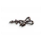 Silver Tone Metal Road Runner Pin Brooch
