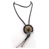 Vintage Zuni Sterling Multi-Stone Inlay Sun face B