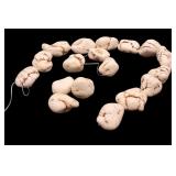1.5 Strands of large Ivory Howlite Nugget Beads