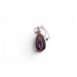 Vintage mRm Amethyst Hand-Wrapped Sterling Pendant