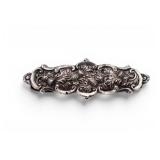 Antique Ornate Scottish Thistle Sterling Buckle Pi
