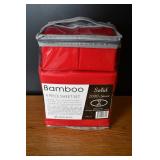 New Red Bamboo Sheet Set 6pc