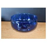 Cobalt Blue Glass Centerpiece Bowl