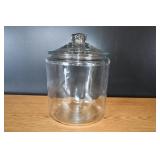 Large Clear Glass Cookie Jar