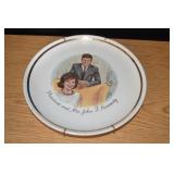 Vtg President & Mrs. John F. Kennedy Plate