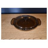 Vtg Anchor Hocking Glass Pie Dish