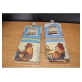 New Tuscany Rooster Tier & Valance SEt