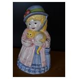 Ceramic Patti Cat Girl Cookie Jar