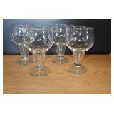 Set of 4 AH Hollow Stem Beer Glasses