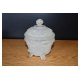 Vtg Jeanette Frosted Class Candy Dish