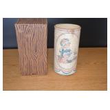 Vtg Patriotic Sugar Frosted Candle