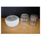 Vtg Glass Porch Light and Ceiling Lights