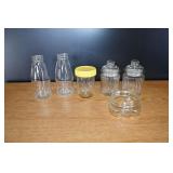 Vtg Clear Glass Bottle Lot