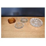 Vtg Glass Ashtrays