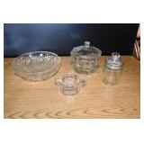 Vtg Clear Glass Lot