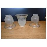 Set of 3 Glass Light Gloves