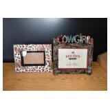 Cowgirl & Cheetah Print Frames