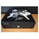 New Volcora Black Cash Box w/ 6 Keys