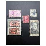 Five Vintage Stamps