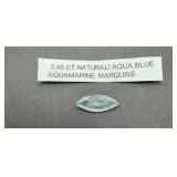 2.48 Ct Aquamarine Marquise Cut