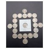 Buffalo Nickels Including 1936