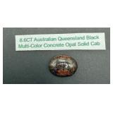 8.6CT Queensland Black Opal Cab