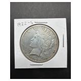 1922-S Peace Silver Dollar Coin