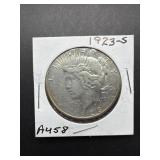 1923-S Peace Silver Dollar