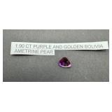 1.90 Ct Purple and Golden Ametrine